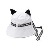 ホワイト | ネコミミリボンバケットハット | ESPERANZA