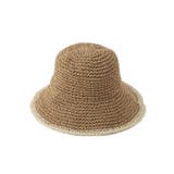 ベージュ(052) | ライン細編みペーパーハット | ESPERANZA