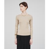 ベージュ(052) | 【手洗い可】リブニットプルオーバー | cloenc
