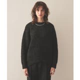 ブラック(019) | 【手洗い可】ブークレラメニットプルオーバー | cloenc