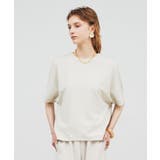 【セットアップ/手洗い可】カットジョーゼットコクーンプルオーバー | cloenc | 詳細画像1