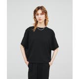 ブラック(019) | 【セットアップ/手洗い可】カットジョーゼットコクーンプルオーバー | cloenc