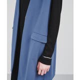 【セットアップ/手洗い可】カットジョーゼットノーカラージレベスト | cloenc | 詳細画像10