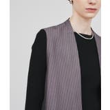 【マシンウォッシュ】ノーカラーミドルジレ | cloenc | 詳細画像10