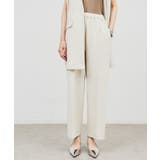 【セットアップ/手洗い可】カットジョーゼットワイドパンツ | cloenc | 詳細画像3