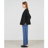 【セットアップ/手洗い可】カットジョーゼットワイドパンツ | cloenc | 詳細画像10