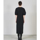 【手洗い可】バルーンスリーブストレートワンピース | cloenc | 詳細画像8