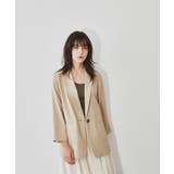 ベージュ(052) | 【手洗い可】タンブラーブッチャーテーラードジャケット | cloenc
