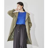 オリーブグリーン(026) | グログランフーディロングブルゾン | cloenc