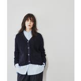 ネイビー(094) | 【手洗い可】コットン片畦カーディガンニット | cloenc