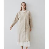 【通勤】ノーカラートレンチコート | cloenc | 詳細画像1