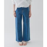 【マシンウォッシュ】ストレッチデニムワイドパンツ | cloenc | 詳細画像10