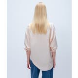 【手洗い可】フィブリルサテンシャツ | cloenc | 詳細画像4 