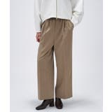 グレージュ(050) | 【セットアップ／マシンウォッシュ】イージータックワイドパンツ | cloenc