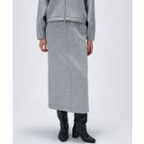 ライトグレー(911) | 【セットアップ／マシンウォッシュ】ダンボールタイトスカート | cloenc