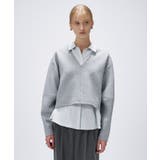 【セットアップ／マシンウォッシュ】深Vネックダンボールプルオーバー | cloenc | 詳細画像7 