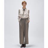 【手洗い可】ベロアリボンフリルブラウス | cloenc | 詳細画像1