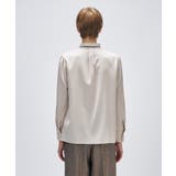 【手洗い可】ベロアリボンフリルブラウス | cloenc | 詳細画像4