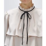 【手洗い可】ベロアリボンフリルブラウス | cloenc | 詳細画像6