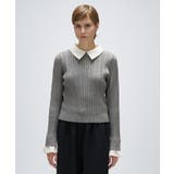 2wayバイカラーミニケーブルニット | cloenc | 詳細画像7