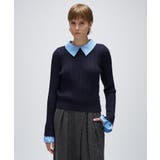 2wayバイカラーミニケーブルニット | cloenc | 詳細画像20