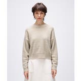 【手洗い可】ラメフェザークルーネックニット | cloenc | 詳細画像2