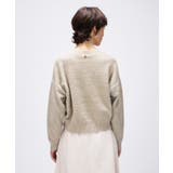 【手洗い可】ラメフェザークルーネックニット | cloenc | 詳細画像4