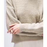 【手洗い可】ラメフェザークルーネックニット | cloenc | 詳細画像6