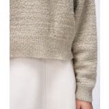 【手洗い可】ラメフェザークルーネックニット | cloenc | 詳細画像7