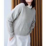 【手洗い可】ラメフェザークルーネックニット | cloenc | 詳細画像20