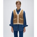 リボンヤーンカーディガンニットベスト | cloenc | 詳細画像12