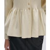 【マシンウォッシュ】ペプラムニットプルオーバー | cloenc | 詳細画像8 