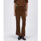 【手洗い可】ベロアセミフレアパンツ | cloenc | 詳細画像3 