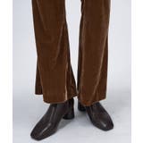 【手洗い可】ベロアセミフレアパンツ | cloenc | 詳細画像9 