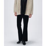 【手洗い可】ベロアセミフレアパンツ | cloenc | 詳細画像11 