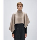 アシンメトリーニットポンチョ | cloenc | 詳細画像3 