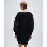 ケーブルニット切り替えワンピース | cloenc | 詳細画像18 