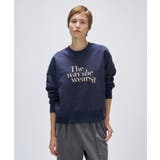 ネイビー(194) | 【マシンウォッシュ】刺繍ロゴスウェット | cloenc