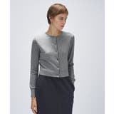 グレー(912) | 【手洗い可】シルクカシミヤ混クルーネックカーディガン | cloenc