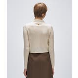 【手洗い可】シルクカシミヤ混ポロニットカーディガン | cloenc | 詳細画像4 