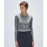 グレー(912) | 【手洗い可】シルクカシミヤ混ポロニットカーディガン | cloenc
