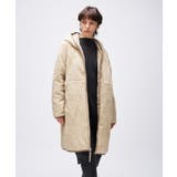 ベージュ(552) | 【TAION】シティ リバーシブル パイピングフード ダウン×ボア コート | cloenc