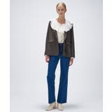 【セットアップ／手洗い可】ポイントカラーテーラードジャケット | cloenc | 詳細画像6 