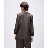 【セットアップ／手洗い可】ポイントカラーテーラードジャケット | cloenc | 詳細画像4 