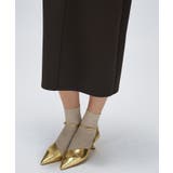 【マシンウォッシュ】カットジョーゼットパフスリーブワンピース | cloenc | 詳細画像14 