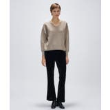 【手洗い可】Vネックラメガターニット | cloenc | 詳細画像29 