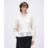 【手洗い可】ニットドッキングペプラムプルオーバー | cloenc | 詳細画像5 