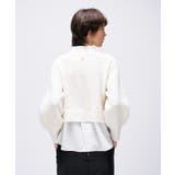 【手洗い可】ニットドッキングペプラムプルオーバー | cloenc | 詳細画像7 