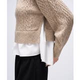 【手洗い可】ニットドッキングペプラムプルオーバー | cloenc | 詳細画像13 