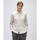 【手洗い可】メランジドルマンクロップドニット | cloenc | 詳細画像10